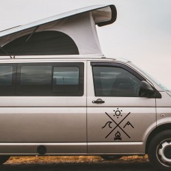 VW Aufkleber Keep it simple  Camper Originale, Landschaften und  Landkarten, Aufkleber für Vans, Wohnmobile und Wohnwägen.